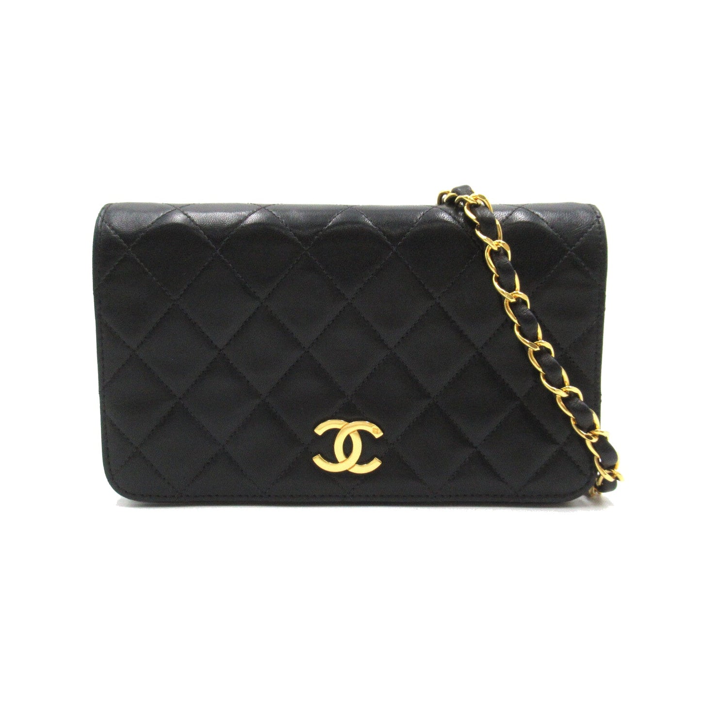 CHANEL Push-Lock Matrasse Chain Shoulder Bag Shoulder Bag  Black Box