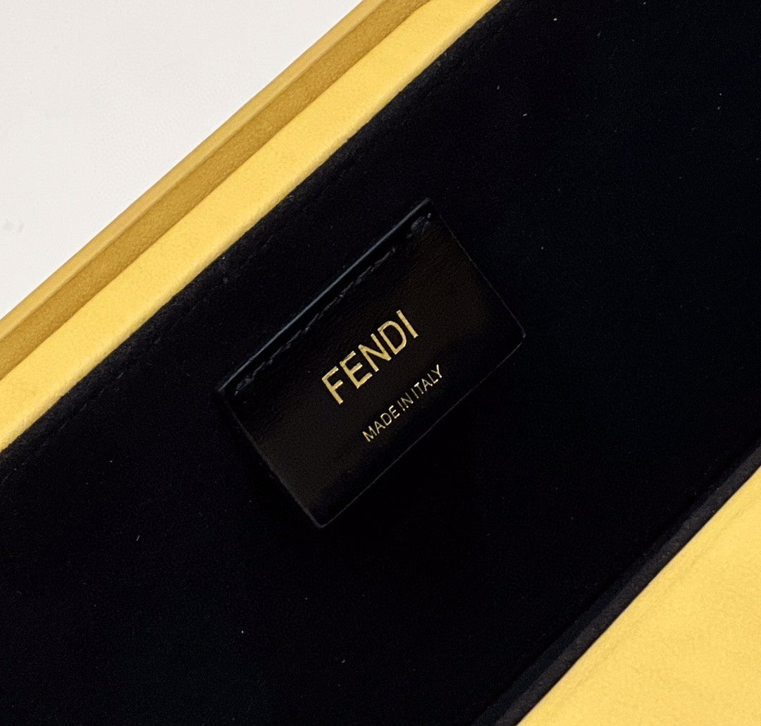 Fendi Horizontal Box Yellow Bag