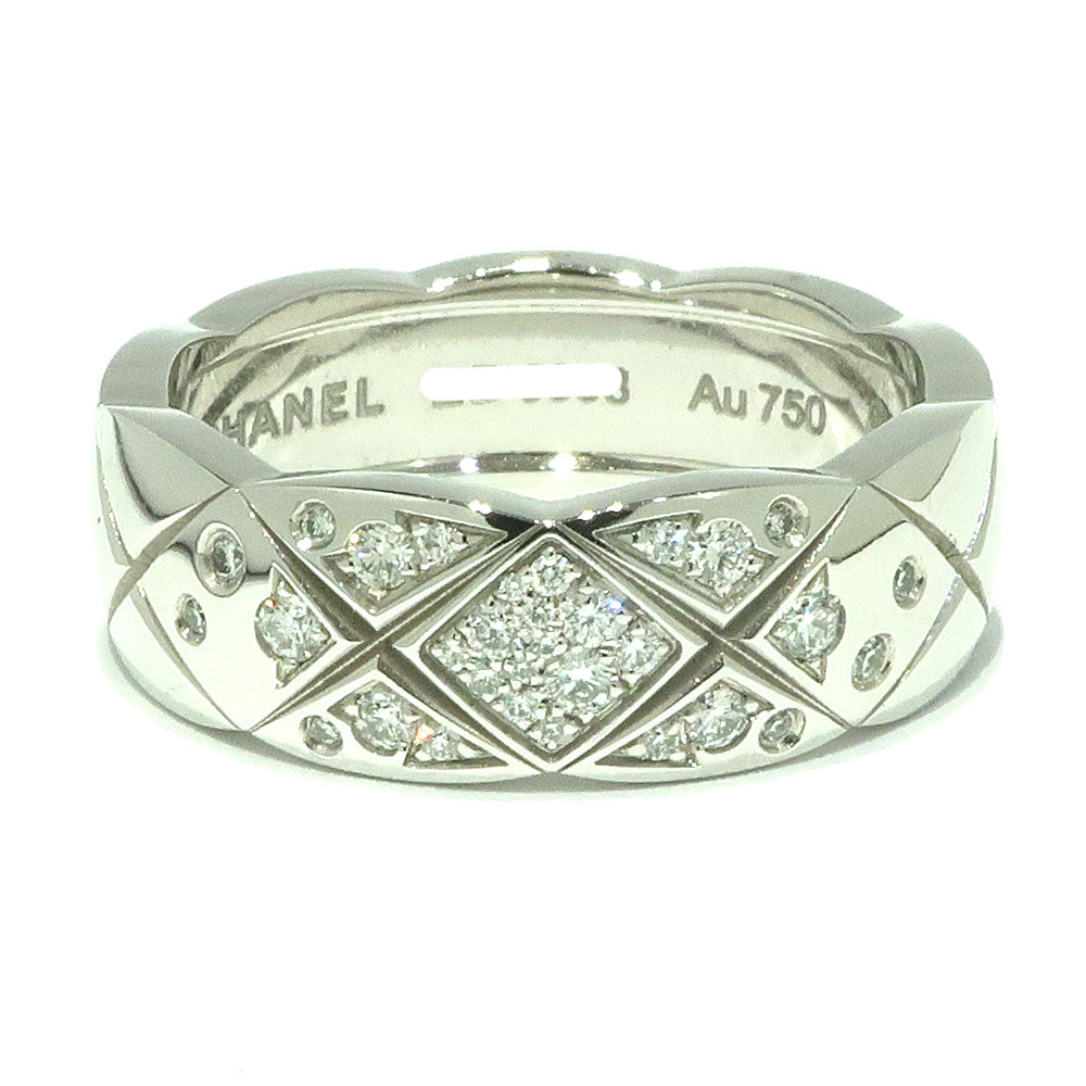 Chanel Jewelry CocoCrash Ring J10865 Diamond #55 K18 750 White G Box Wedding Wedding