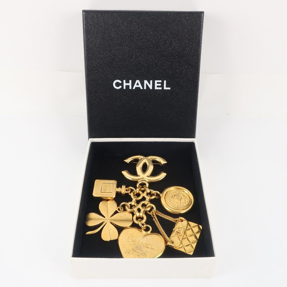 Chanel CHANEL Heart/Clover/Matrise Brooch Icon Vintage G  95A  74.2g Heart/Clover/Matelasse  A-Rank  Cl