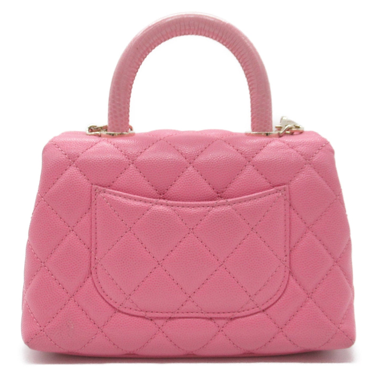 Chanel Coco Handle Matrasse 2w Shoulder Bag 2way Shoulder Bag Caviar S (Greenhead)   Pink AS2215