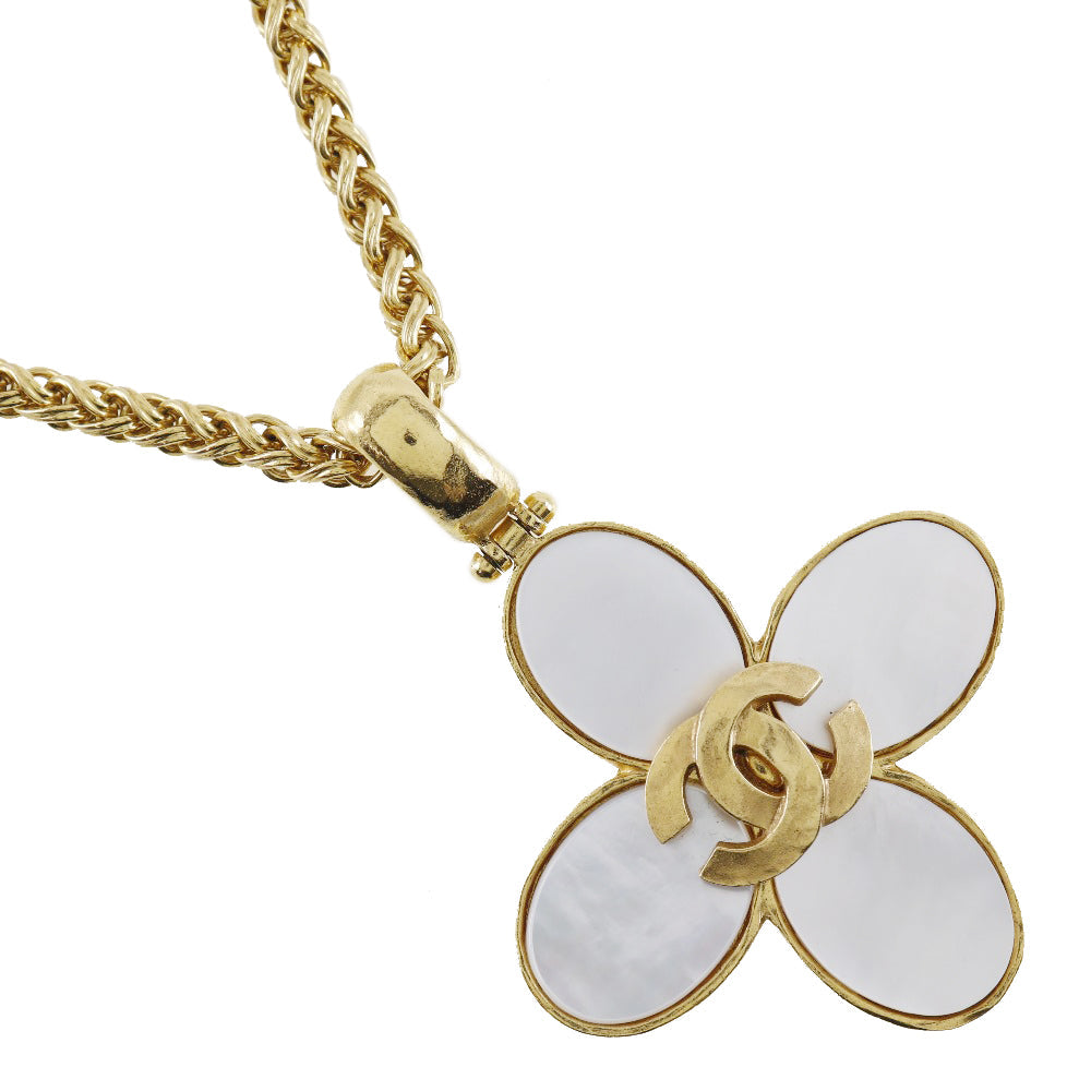 Chanel Chanel Coco Necklace Flower Vintage G Mack x S French Made  95A  108g COCO Mark  A-ranked quality cloth