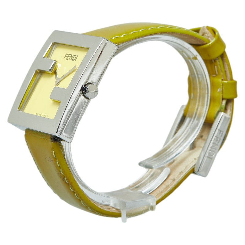 Fendi FF Logo  012-4000L-024 Quartz Yellow  s Stainless Steel Emmeline  FI  Fendi