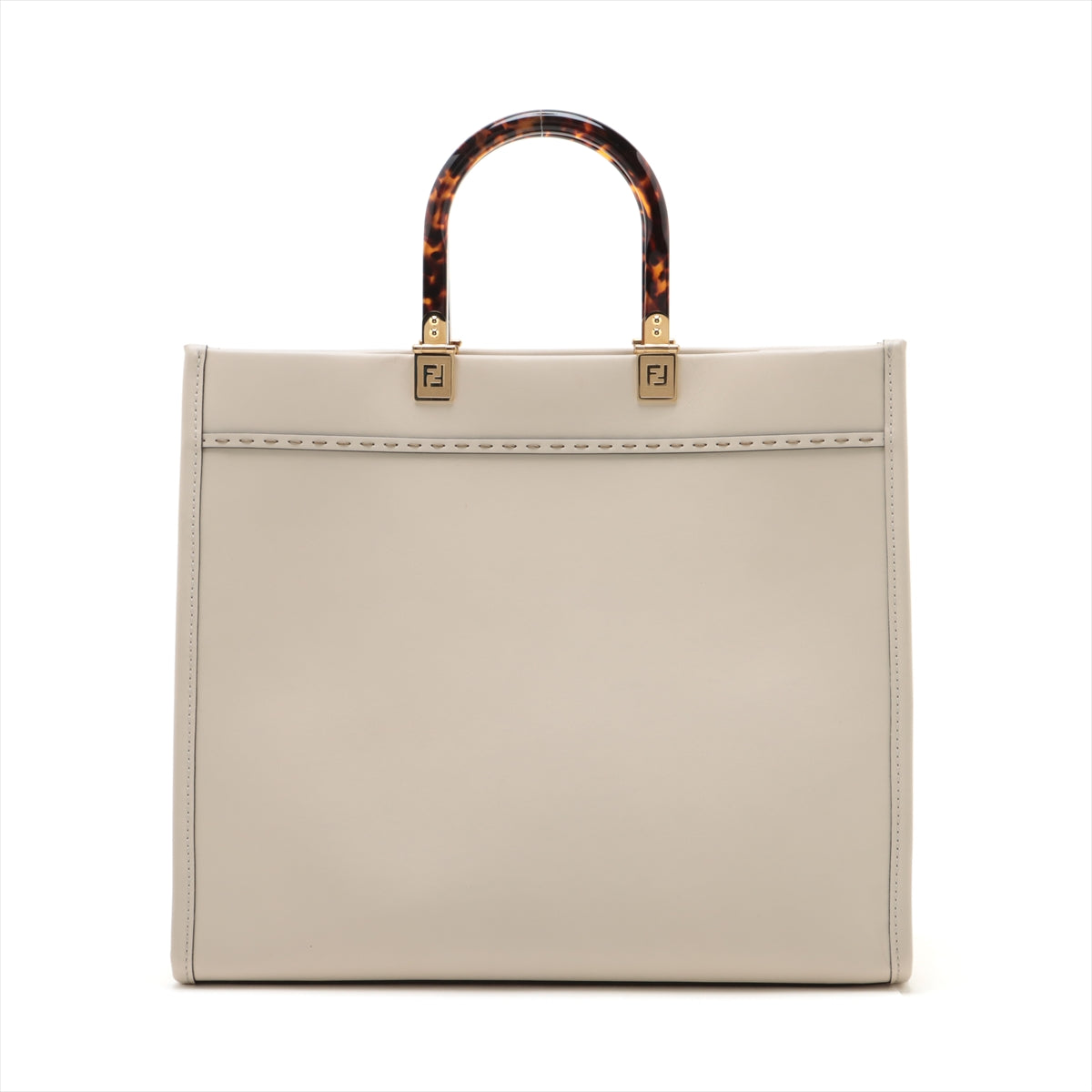 Fendi Sunshine Leather 2WAY Bag Ivory 8BH386