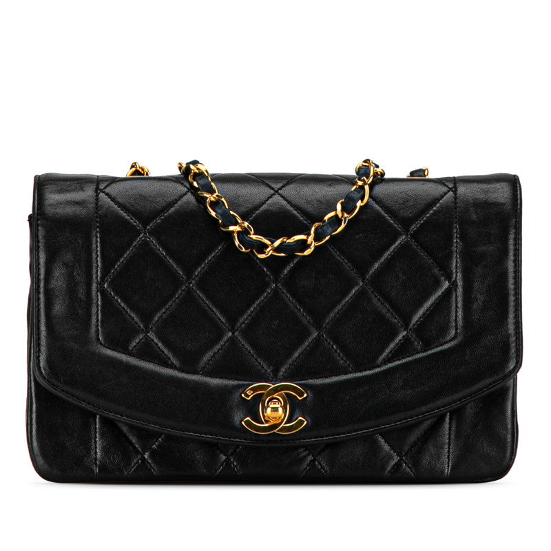 Chanel Mattrase 23 Diana Chain Shoulder Bag Black G   Chanel