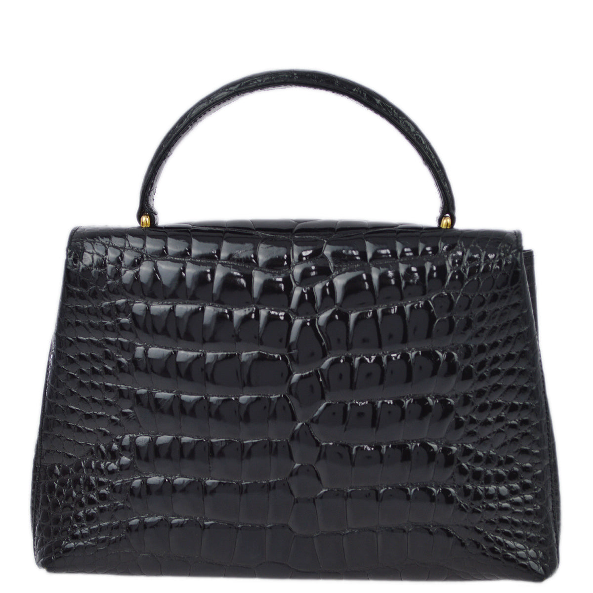 Chanel * 1996-1997 Black Crocodile Kelly 25