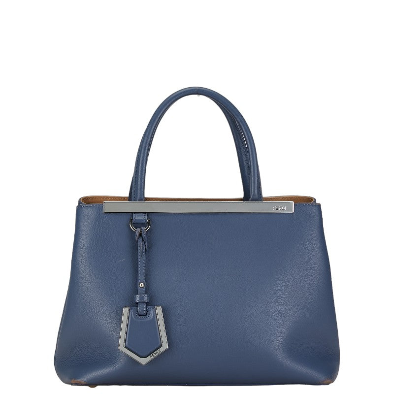 Fendi Puttur Juice Handbag 2WAY Blue Leather  Fendi