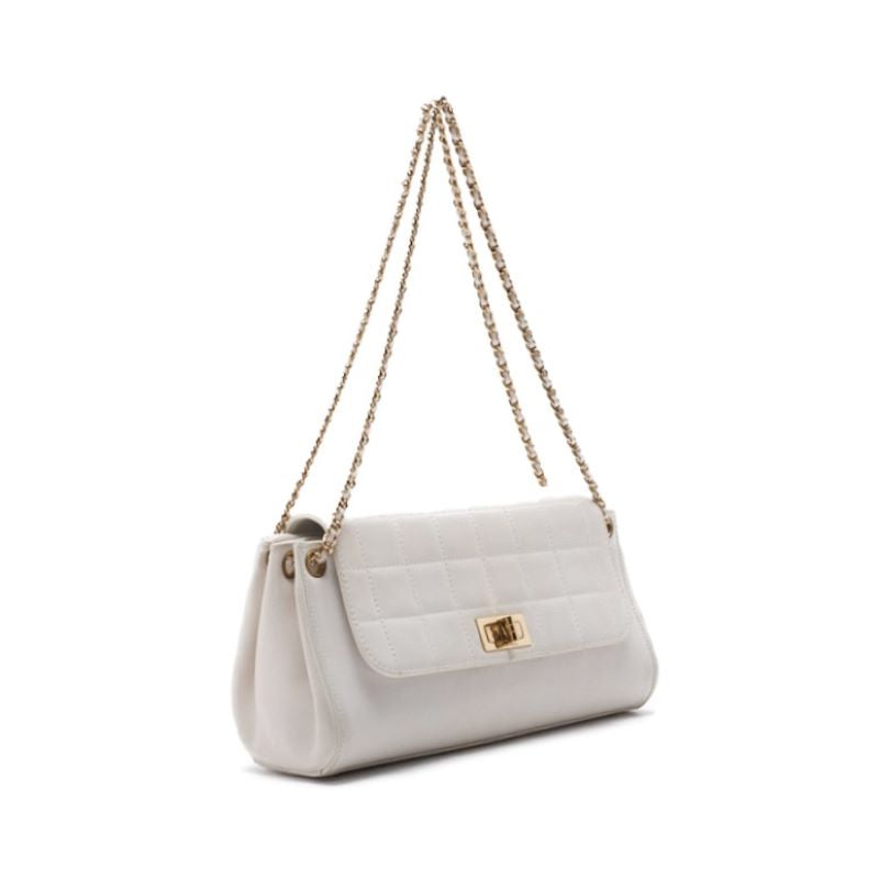 CHANEL Chocolate Bar 2.55 Lock Chain Shoulder  White (Gen Gold ) Shoulder Bag Mini Shoulder Bag  Bag Hybrid 【 Ship】 Himalan Online