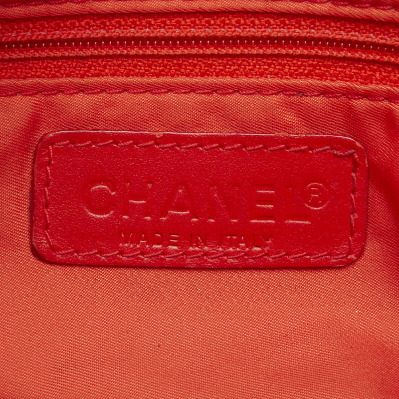 Chanel Coco  Loveel Handbag Shoulder Bag 2WAY Red Linen Leather  CHANEL