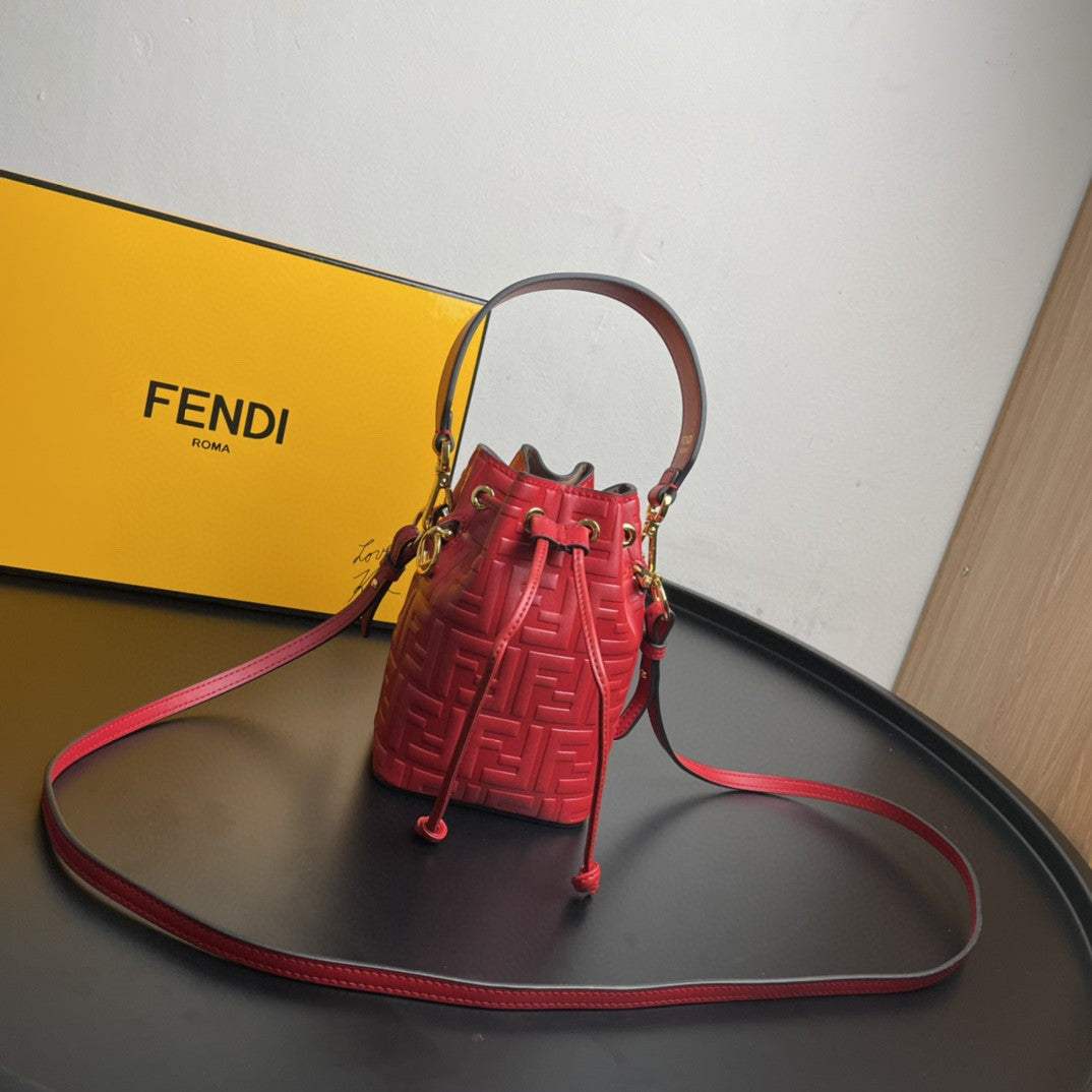 Fendi Mon Tresor Red Mini Bag For Woman 18cm/7in