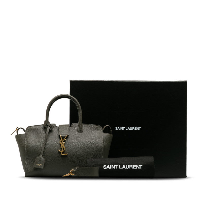 Saint Laurent Downtown Ba Handbag 2WAY 635346 Gr  Leather  Saint Laurent