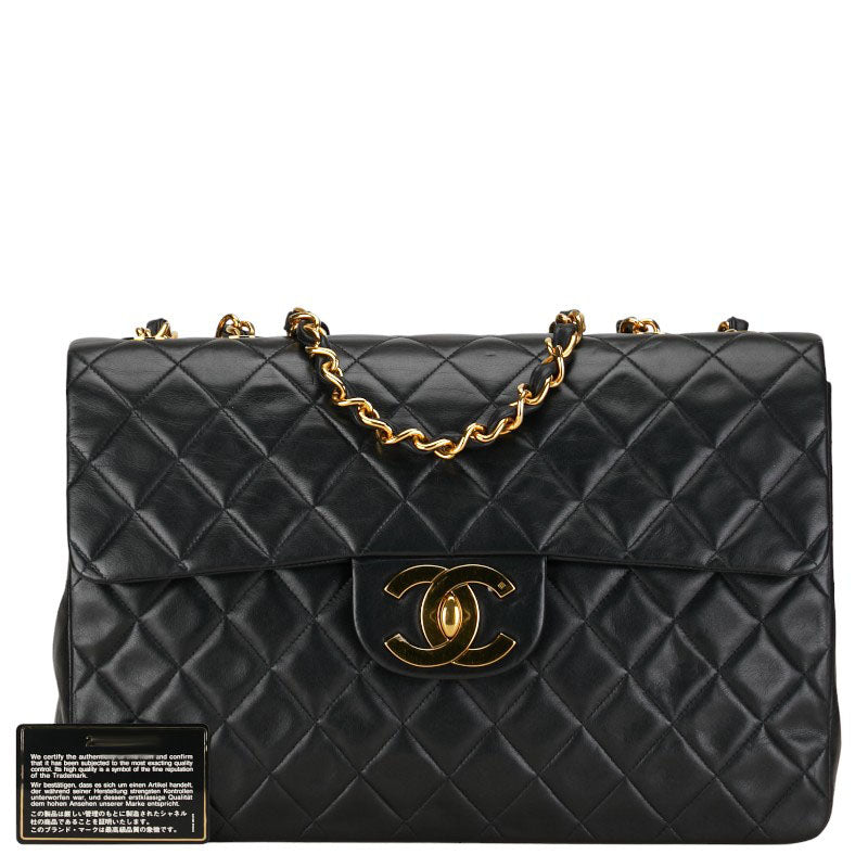 CHANEL MATRASSES 35 COCOMARK Chain Shoulder Bag Black Leather  CHANEL