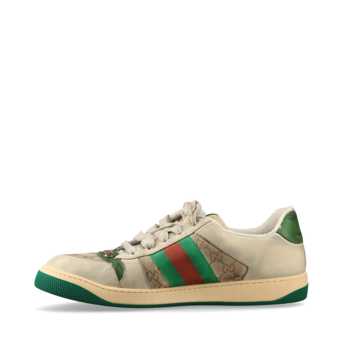 Gucci screener canvas x leather sneaker 11 men multi-colour vintage processing GG Supreme sy line    store