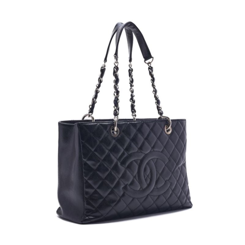 Chanel Matrasse GST Chantrot Caviar S Black (Silver G ) Tote Bag  Tote Bag Vertical Tooth Bag Ladies Tooth Bag Hybrid 【 Delivery】 Dandy Shambhala Online