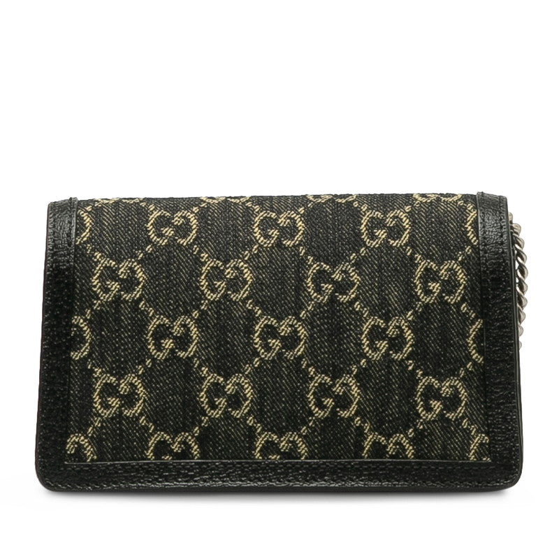 GUCCI Gucci 476432 Shoulder Bag Canvas/Leather Black Lady Gucci