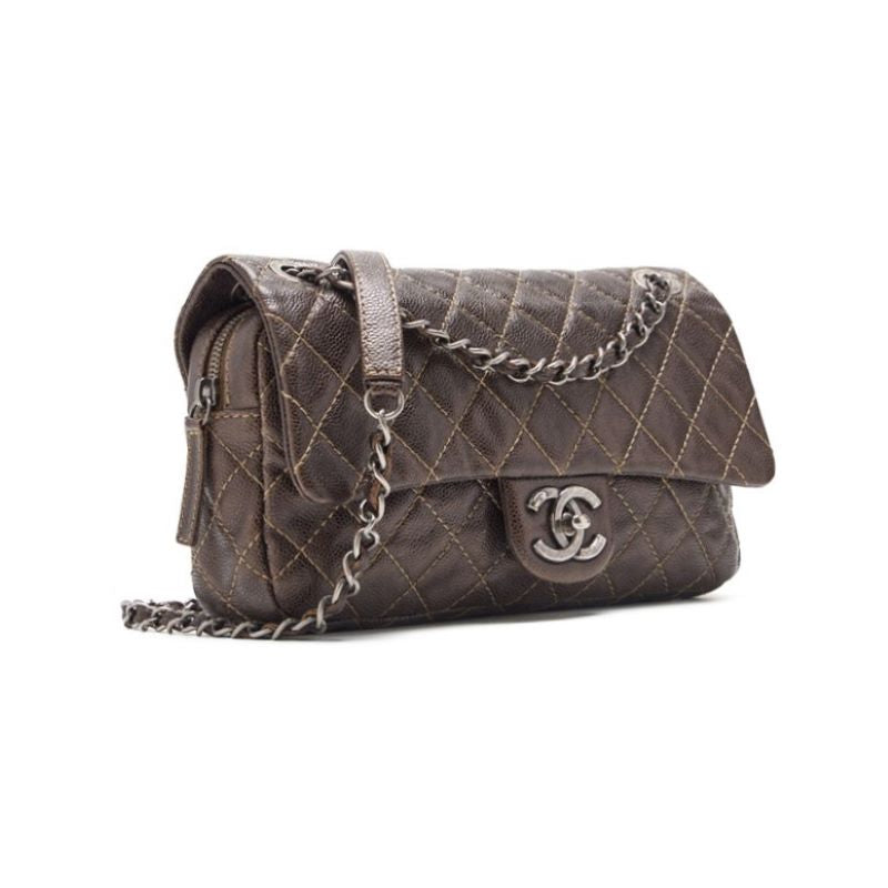 CHANEL CHANEL Matrasse Chain Shoulder Caviar S Brown (Silver G ) Shoulder Bag Mini Shoulder Bag  Shoulder Bag Hybrid 【 Ship】 Honeymoon Online