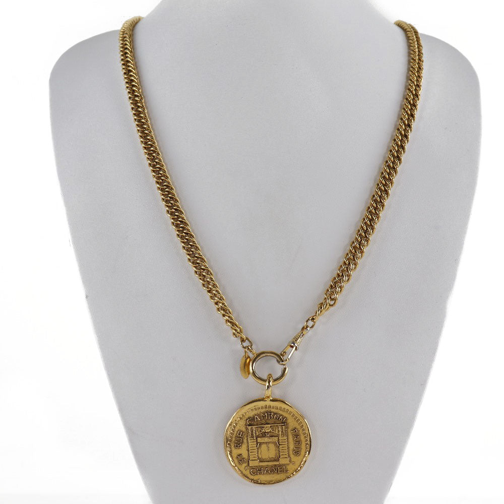 CHANEL Necklace 31 RUE CAMBON Coin G  French made  108.4g