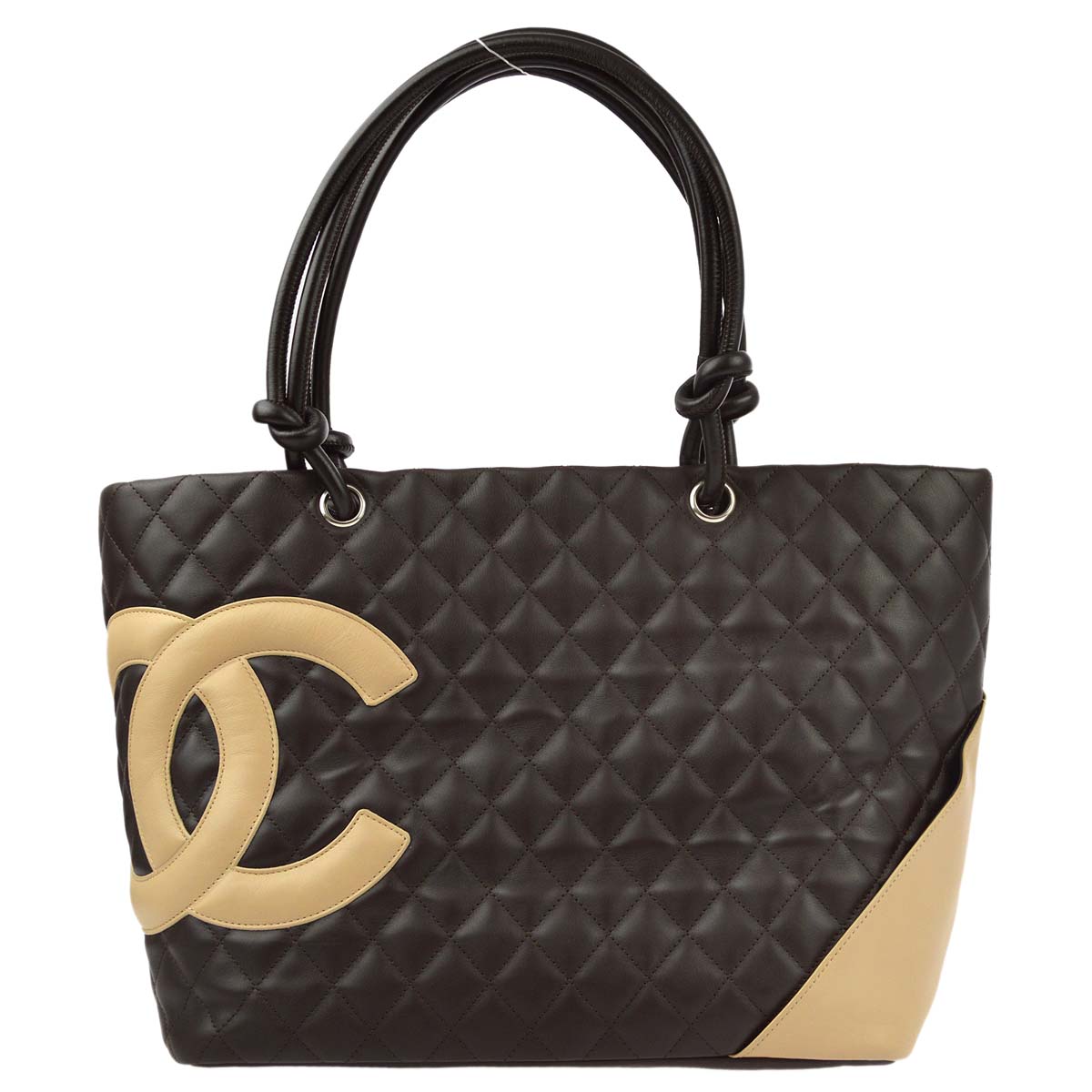 Chanel Brown Calfskin Cambon Ligne Tote Handbag