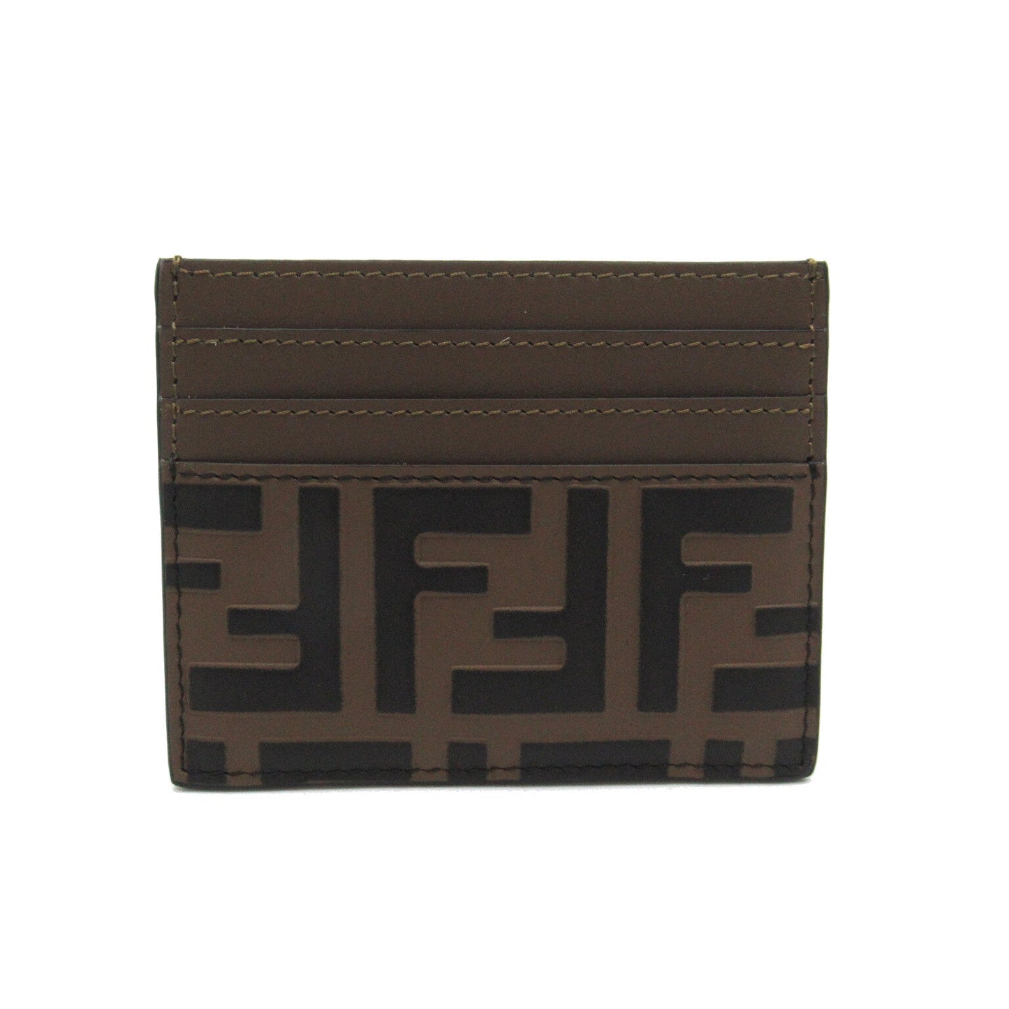 Fendi Fendi Card Case Accessoires  Leather  Brown / Black 8M0445AAFMF13VK