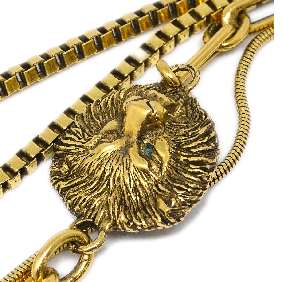 Chanel Lion Gold Chain Necklace 1983