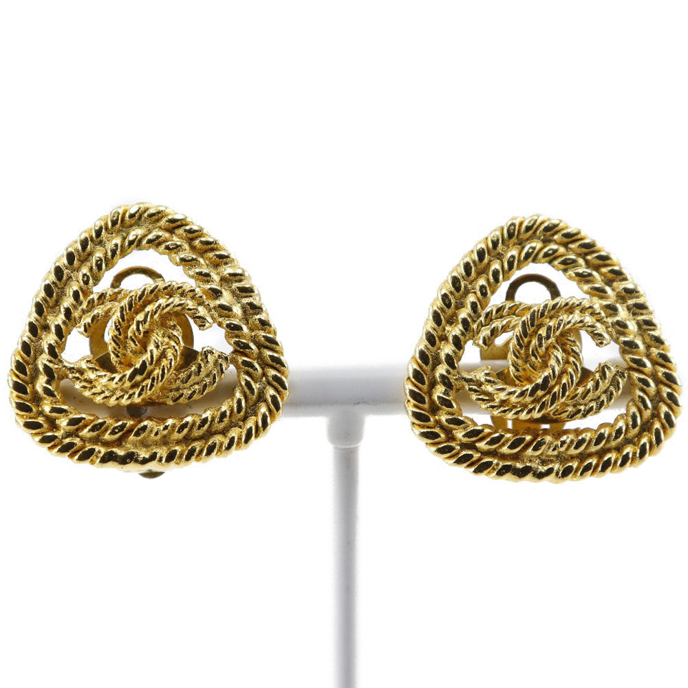 Chanel Chanel Coco Mark Earrings French G 28  13.0g COCO Mark