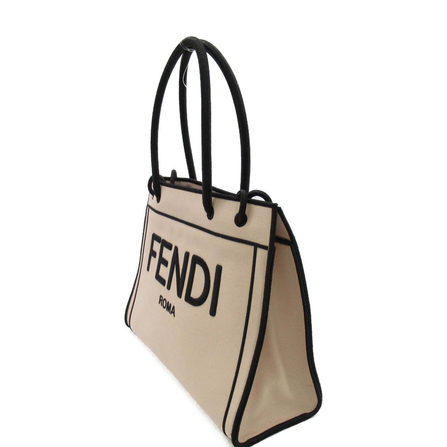 Fendi Tote Bag Linen  Pink Beige