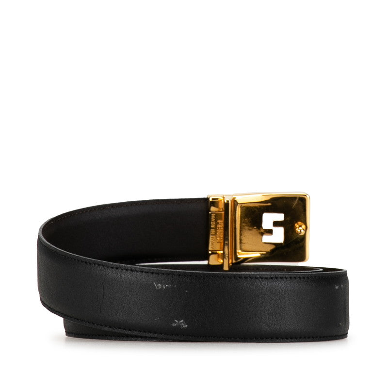 Fendi FF logo reversible belt black brown g leather ladies Fendi