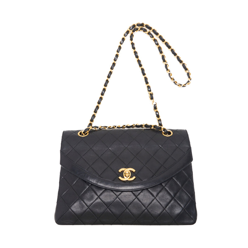 Chanel Matrasse  Flap Turnlock Chain Shoulder  Black   Shoulder Bag Ladies Shoulder Bag Hybrid 【 Ship】 Ladies Shoulder Bag Ladies Shoulder Bag