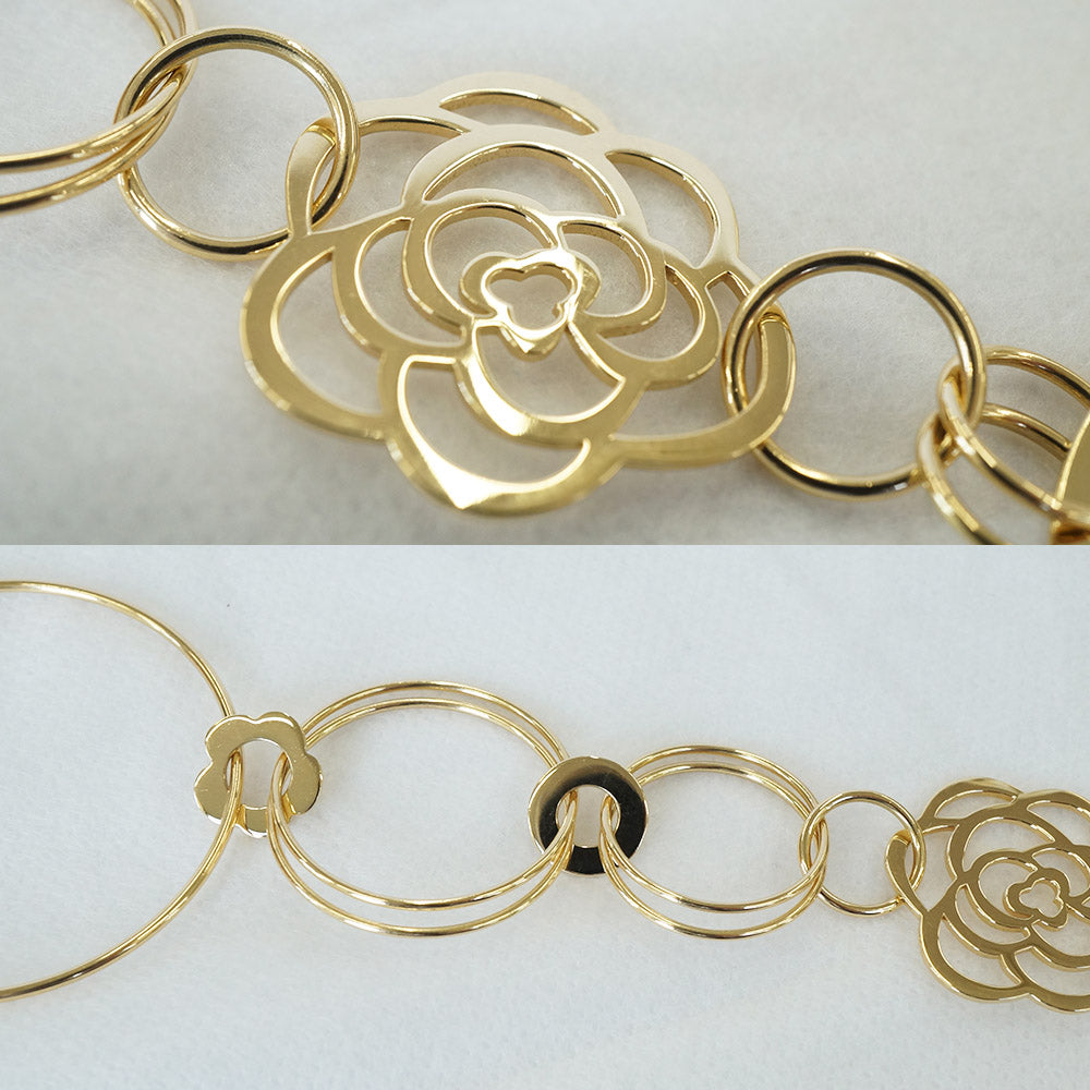 Chanel Camellia K18YG 750 Yellow G Flower Hoop