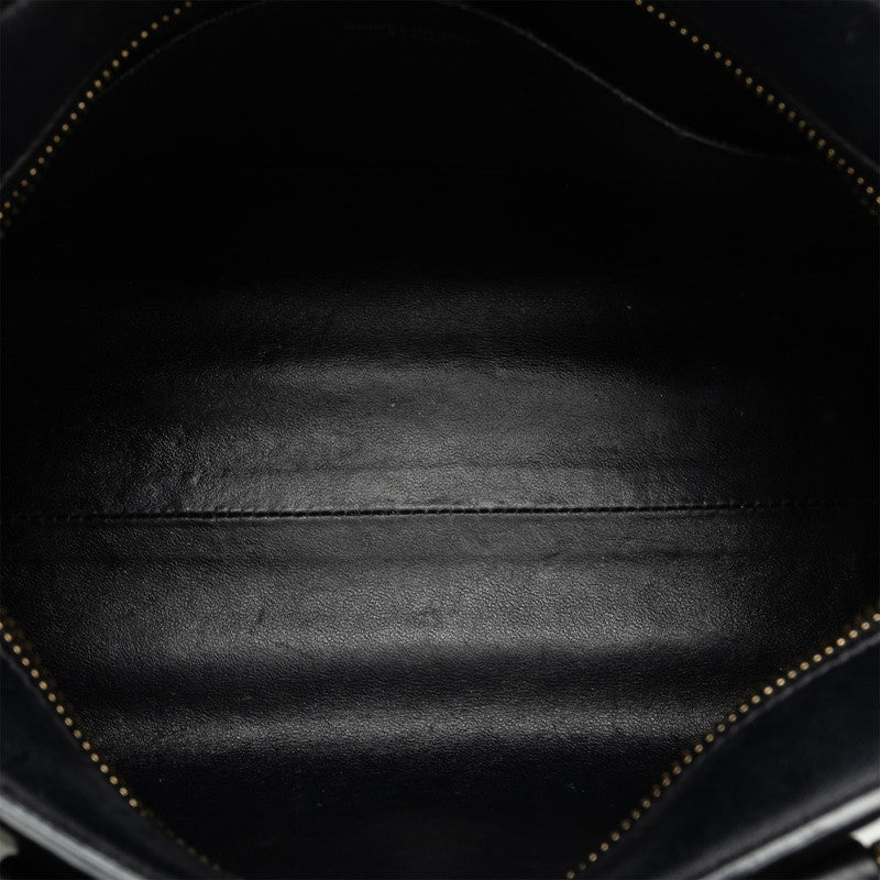 Saint Laurent Monogram Cabas Handbag 472466 Black Leather  Saint Laurent