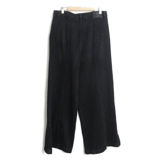 CHANEL CHANEL Wide Pants  Bottoms Cotton  Black P60874V46402