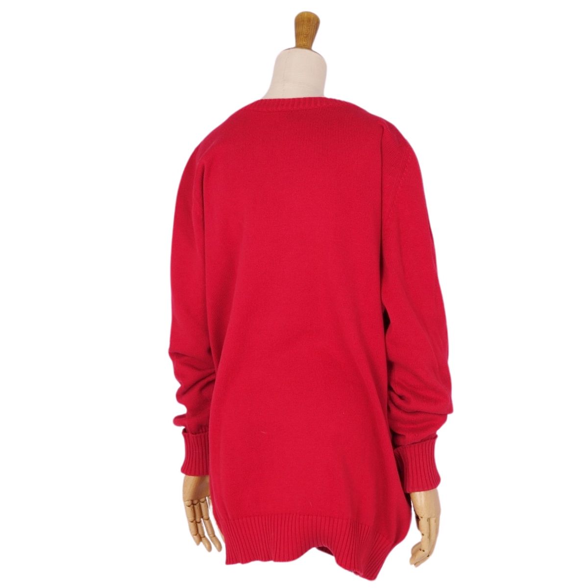 Vint Chanel s  Coco  Cotton Cotton Tops  Italian Made L Equivalent Red