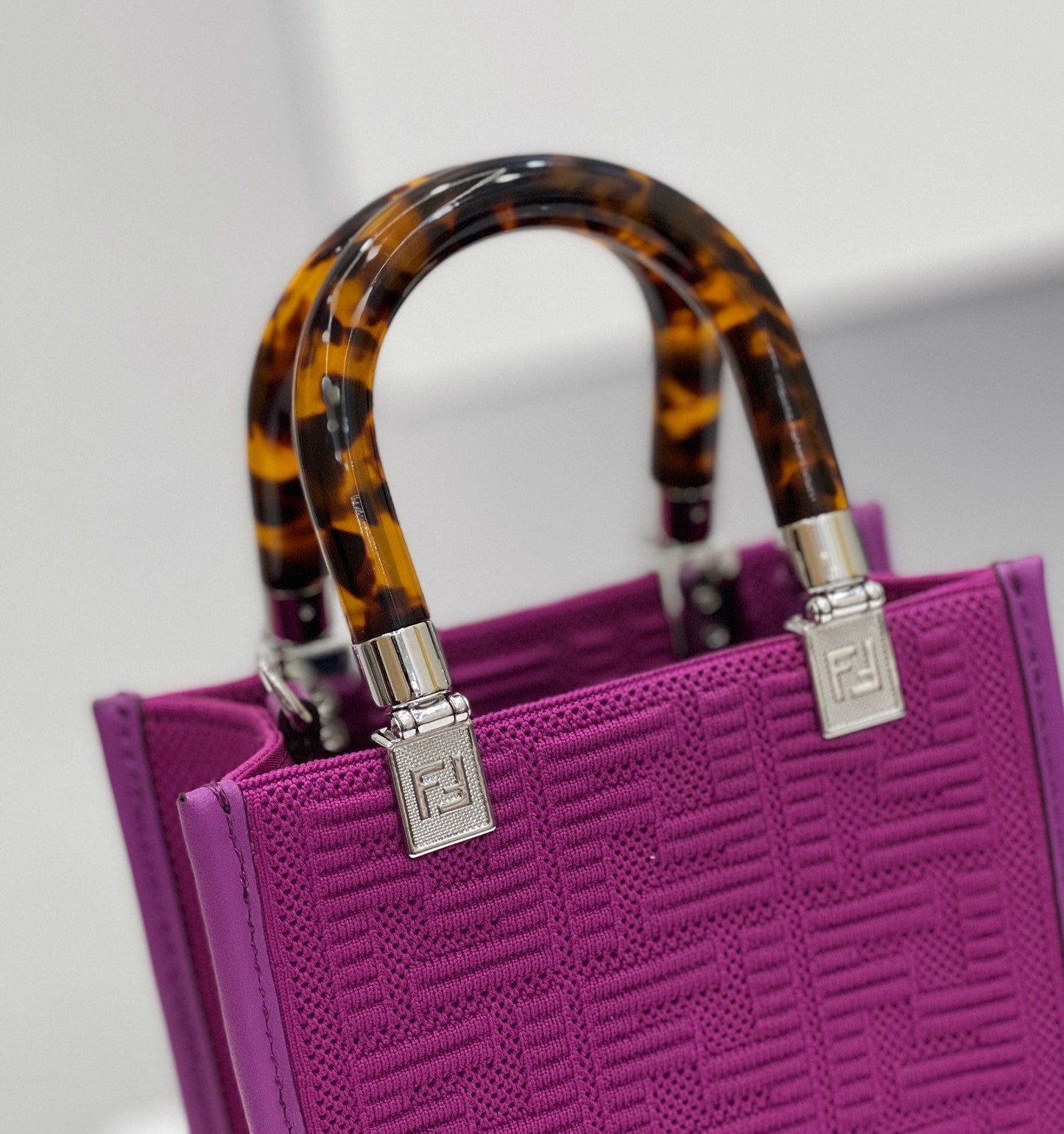 Fendi Mini Sunshine Shopper Purple