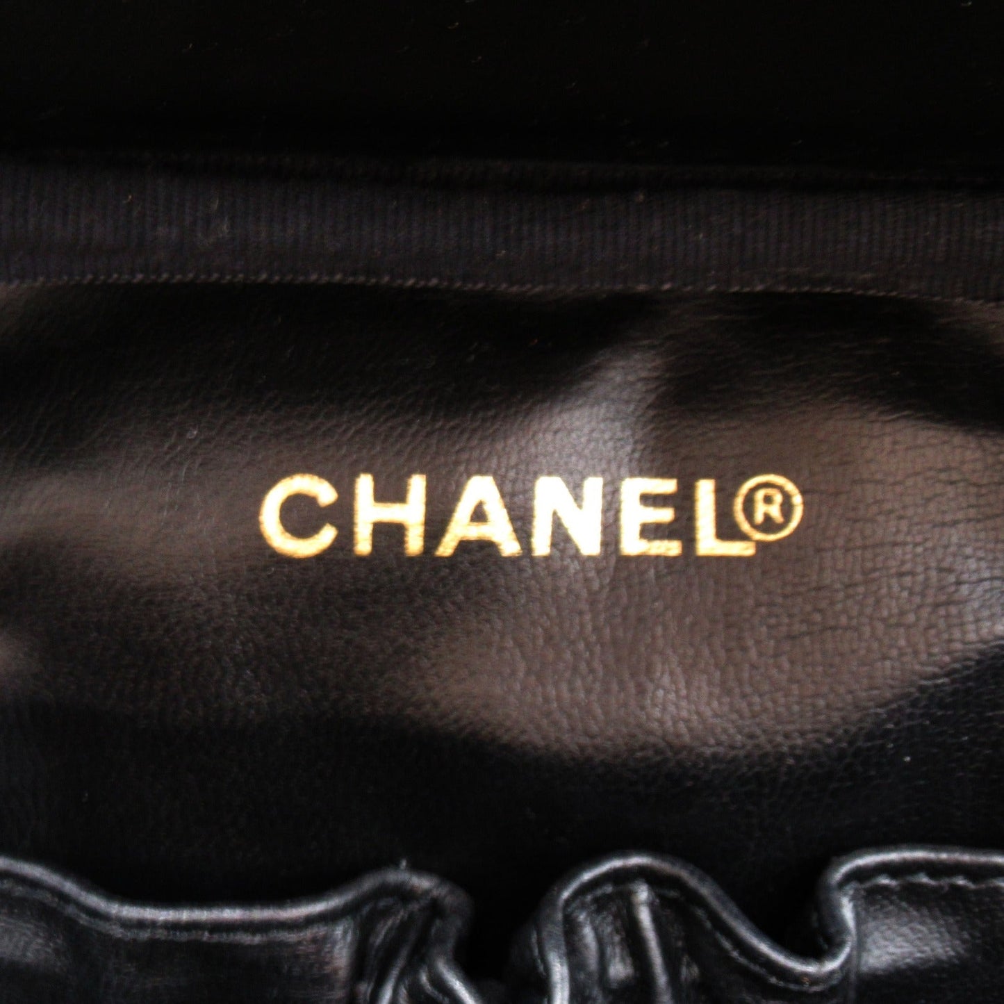 Chanel Laminated Vanity Bag Cabia S  Black Box