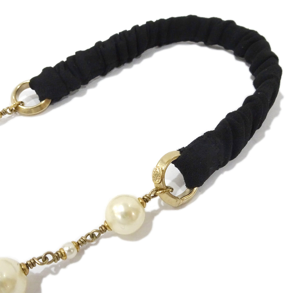 CHANEL Hair Band Coco  Pearl 10P Hair Accessories Small