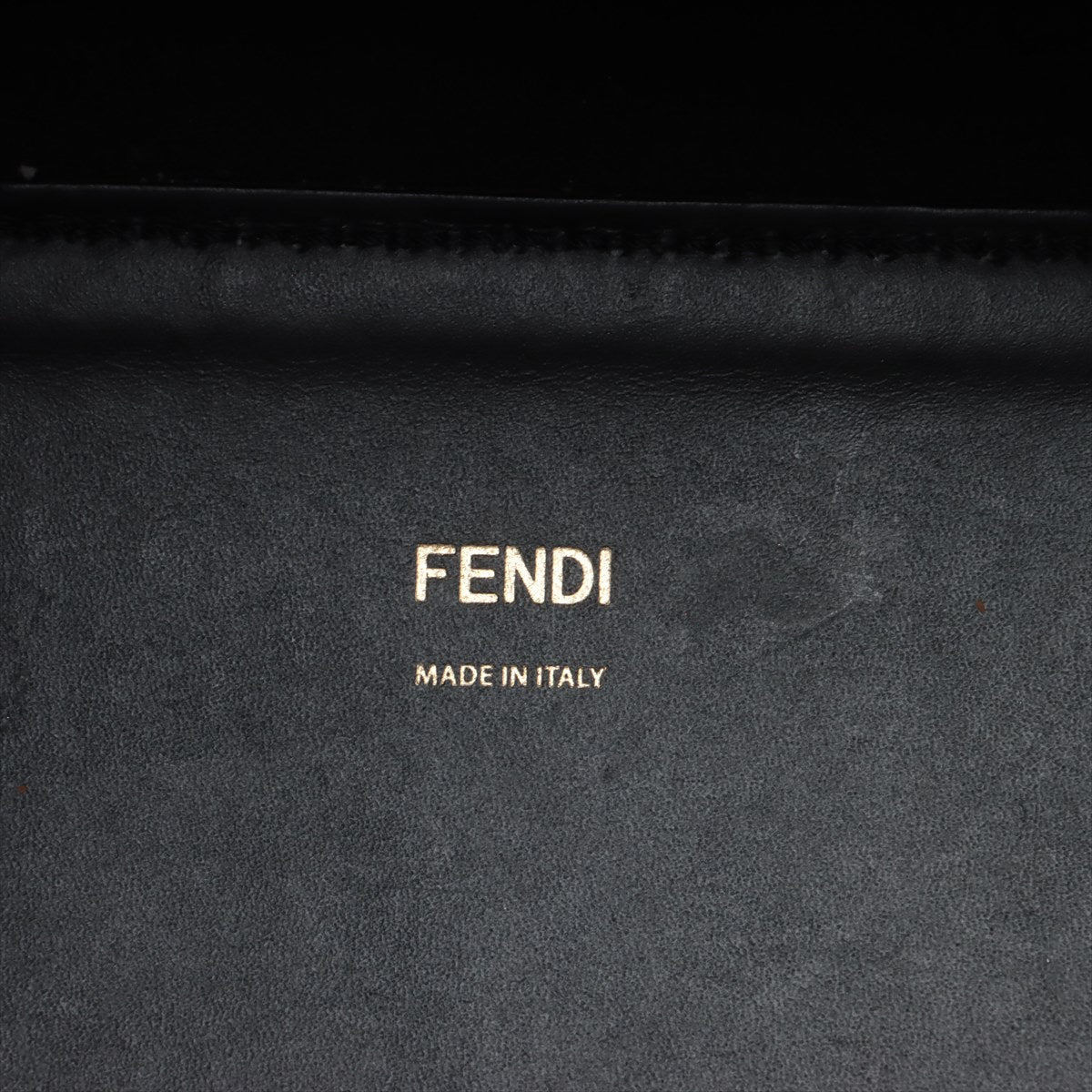 Fendi Sunshine Leather  Bag Black 8BH386 Fender