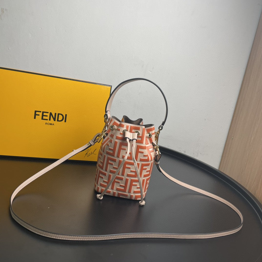 Fendi Mon Tresor Orange Mini Bag For Woman 18cm/7in