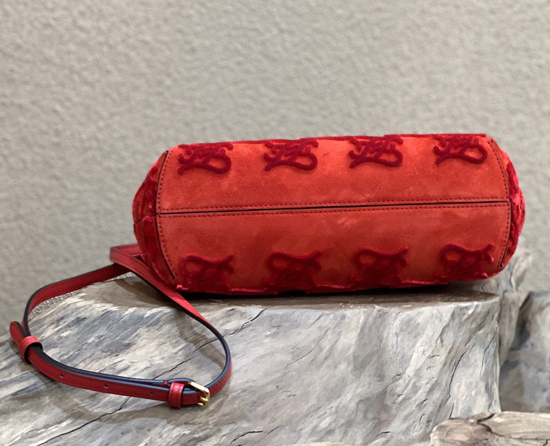 Fendi Fendirst Small Red Bag For Woman 26cm/10in