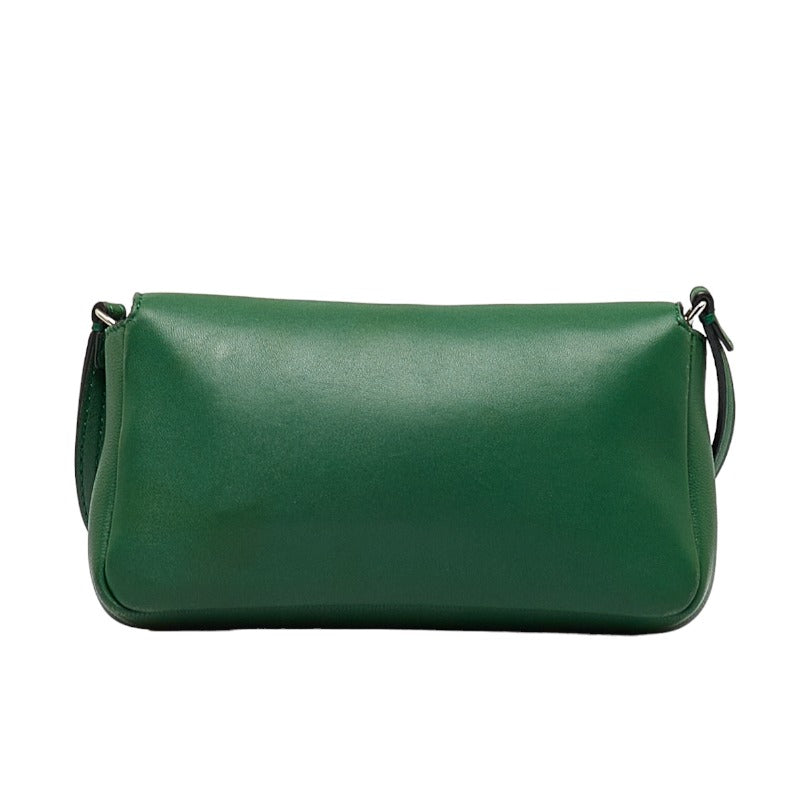 Fendi Micro Bucket Handbag Shoulder Bag 8M0354 Green Leather