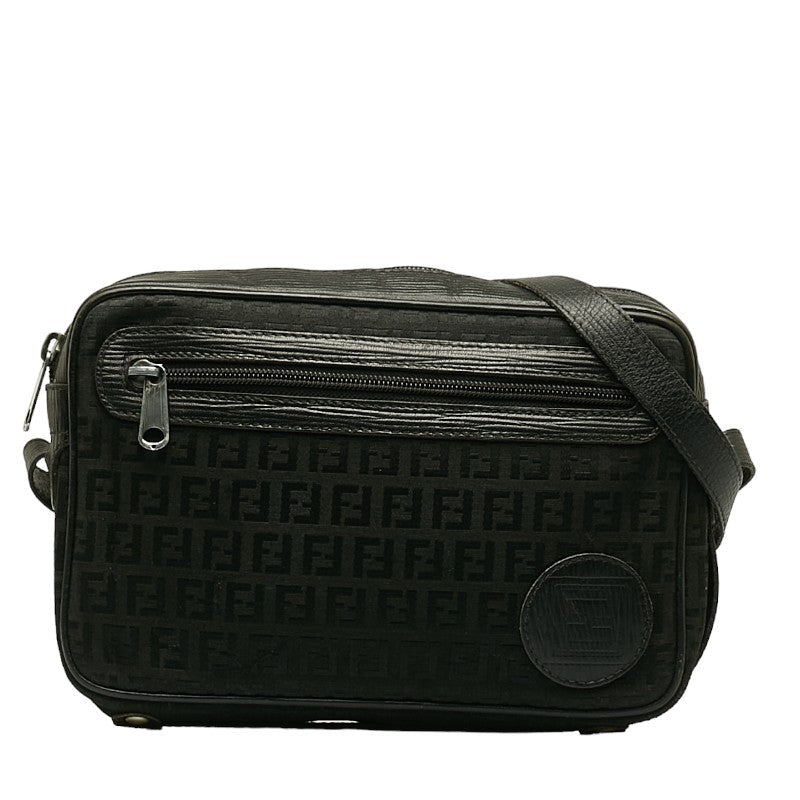 Fendi Black Zucchino Shoulder Bag