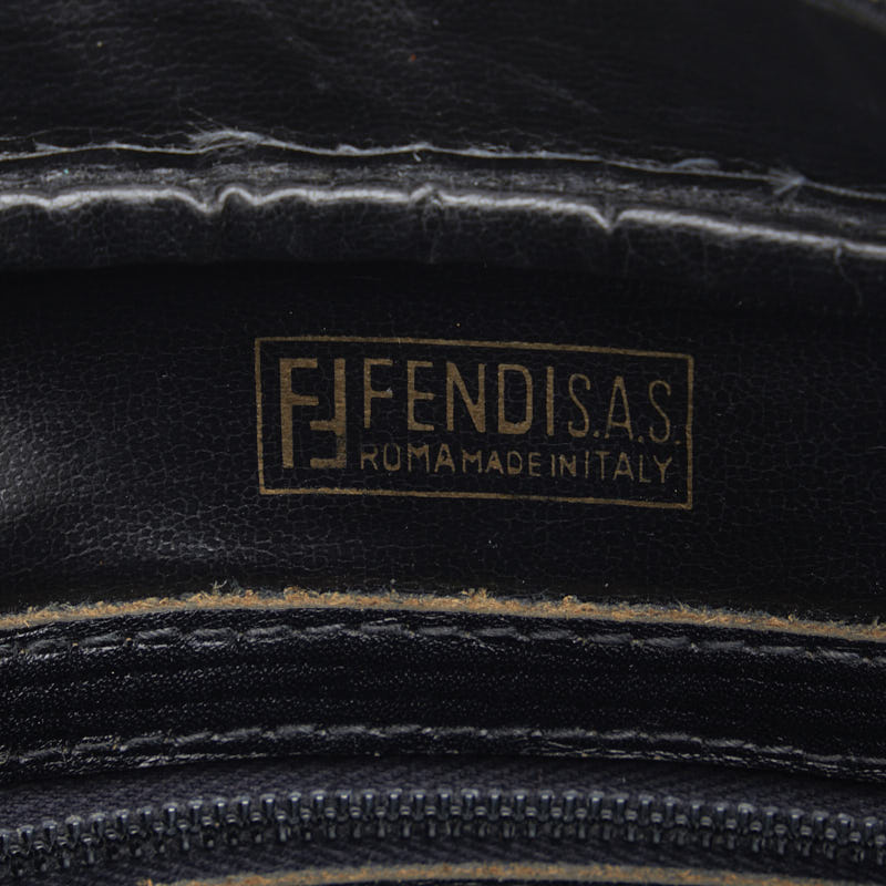 Fendi Black Zucchino Shoulder Bag