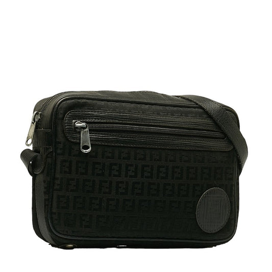 Fendi Black Zucchino Shoulder Bag