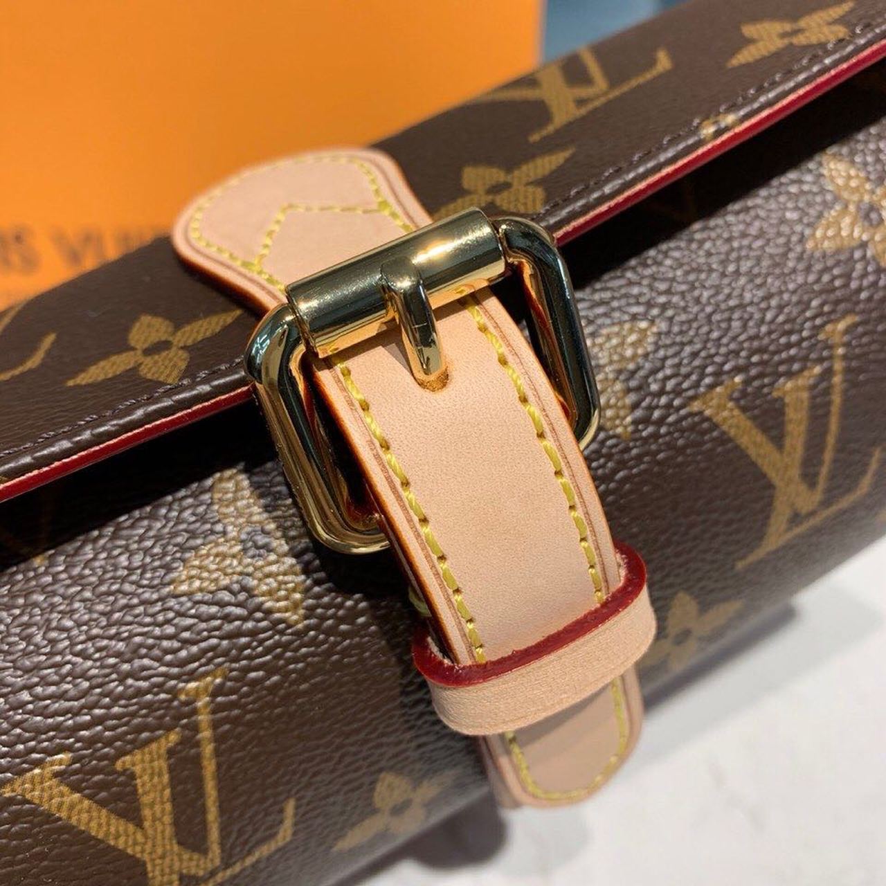 Louis Vuitton 3 Watch Case Monogram Canvas For Women, Travel Bags 7.9in/20cm Louis Vuitton  M47530