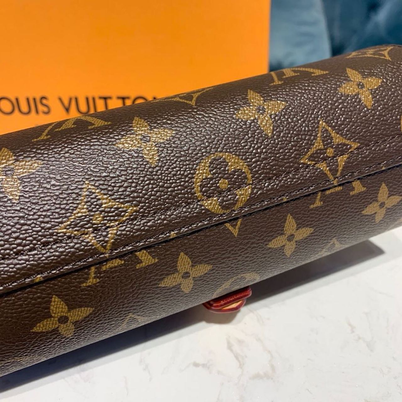 Louis Vuitton 3 Watch Case Monogram Canvas Travel Bags