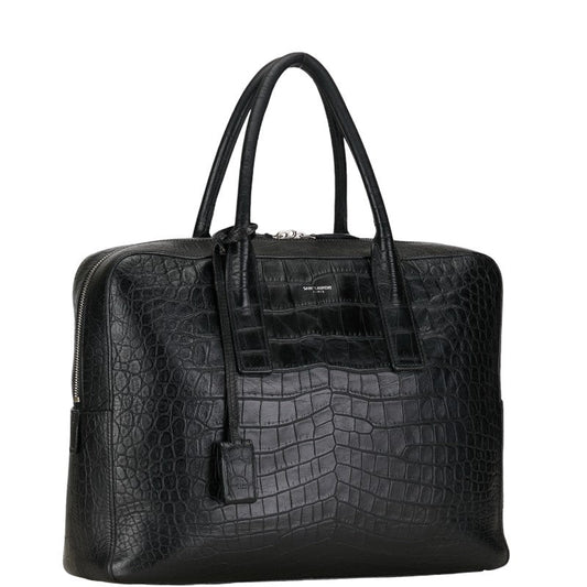 Saint Laurent Classic Musette Business Bag Briefcase 377865 Black Leather  SAINT LAURENT