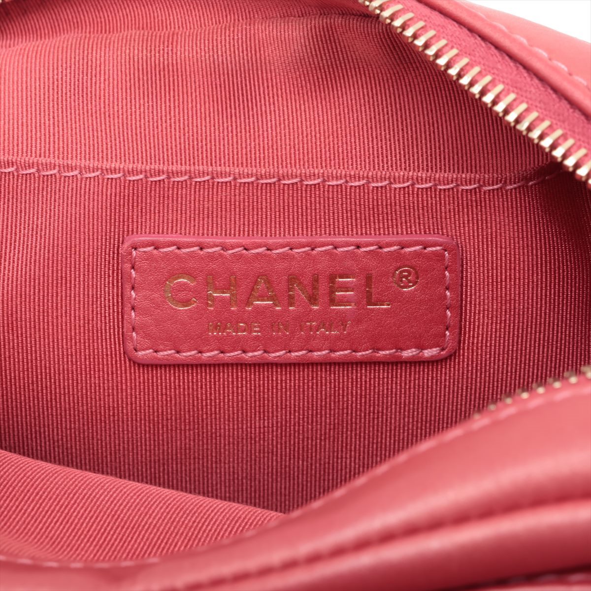 Chanel Lambskin  Chain Shoulder Bag Pink G  29th