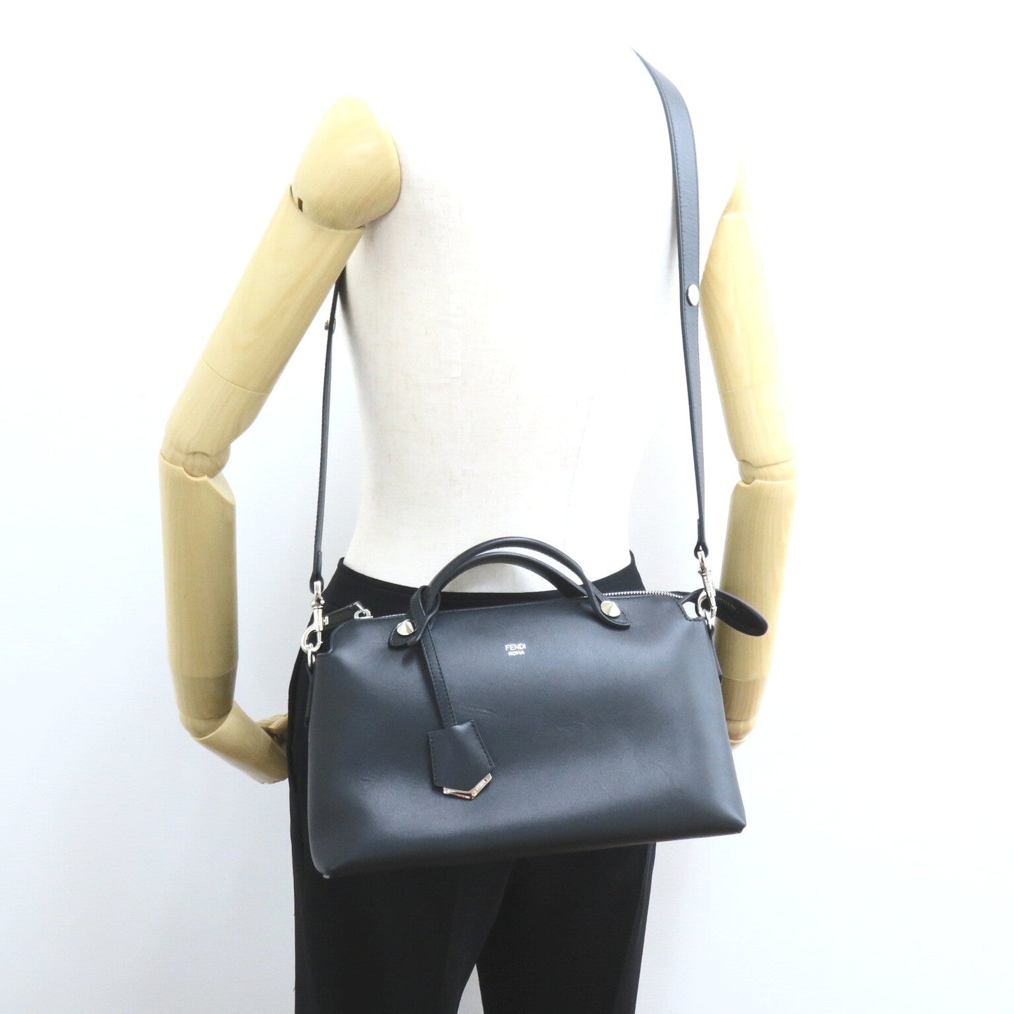 Fendi Fendi Byzaw 2way Shoulder 2way Shoulder Bag Leather  Black 8BL124-1D5