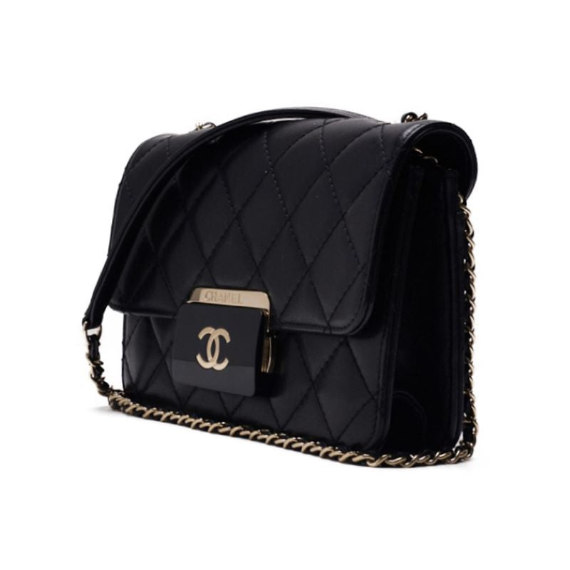 Chanel Matrasse Push Lock Chain Shooter  S Black  Shooter Bag   Ship Free Shipping] Nagoya s Online