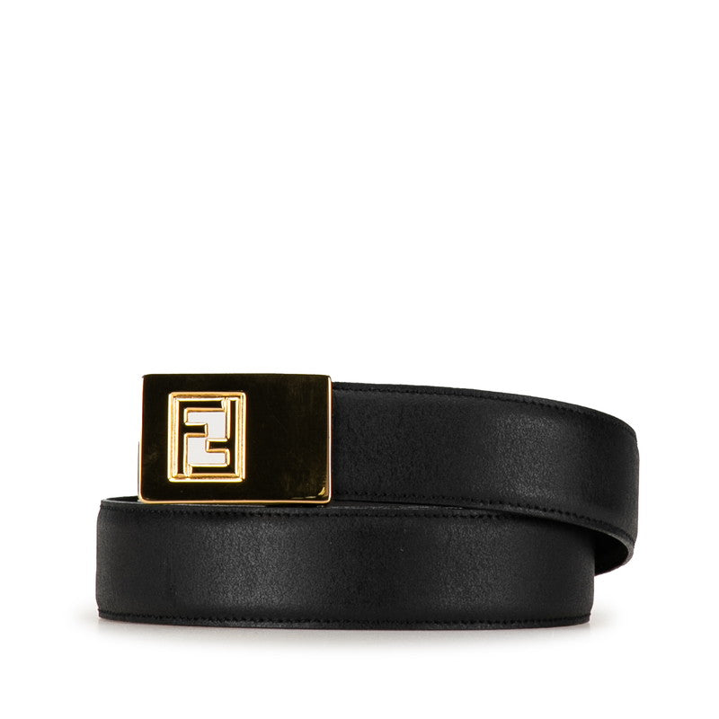 Fendi FF logo reversible belt black brown g leather ladies Fendi