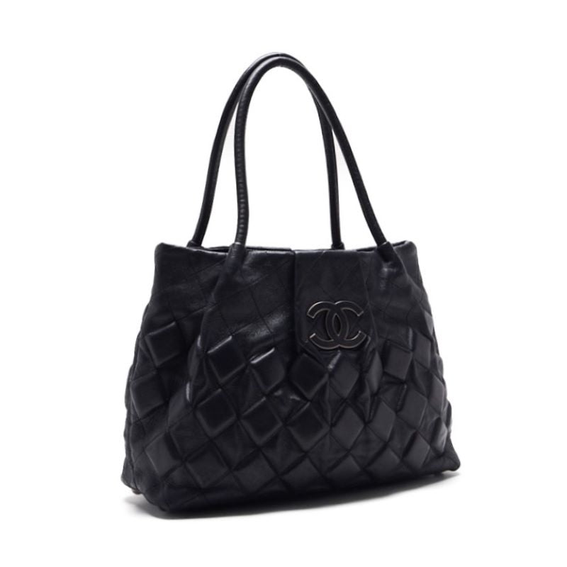 CHANEL MATRACE DECACOCO Tote BAG  S Black (Silver G) TORTE BAG LADY START BAG LADY HYBRAND TORTE BAG